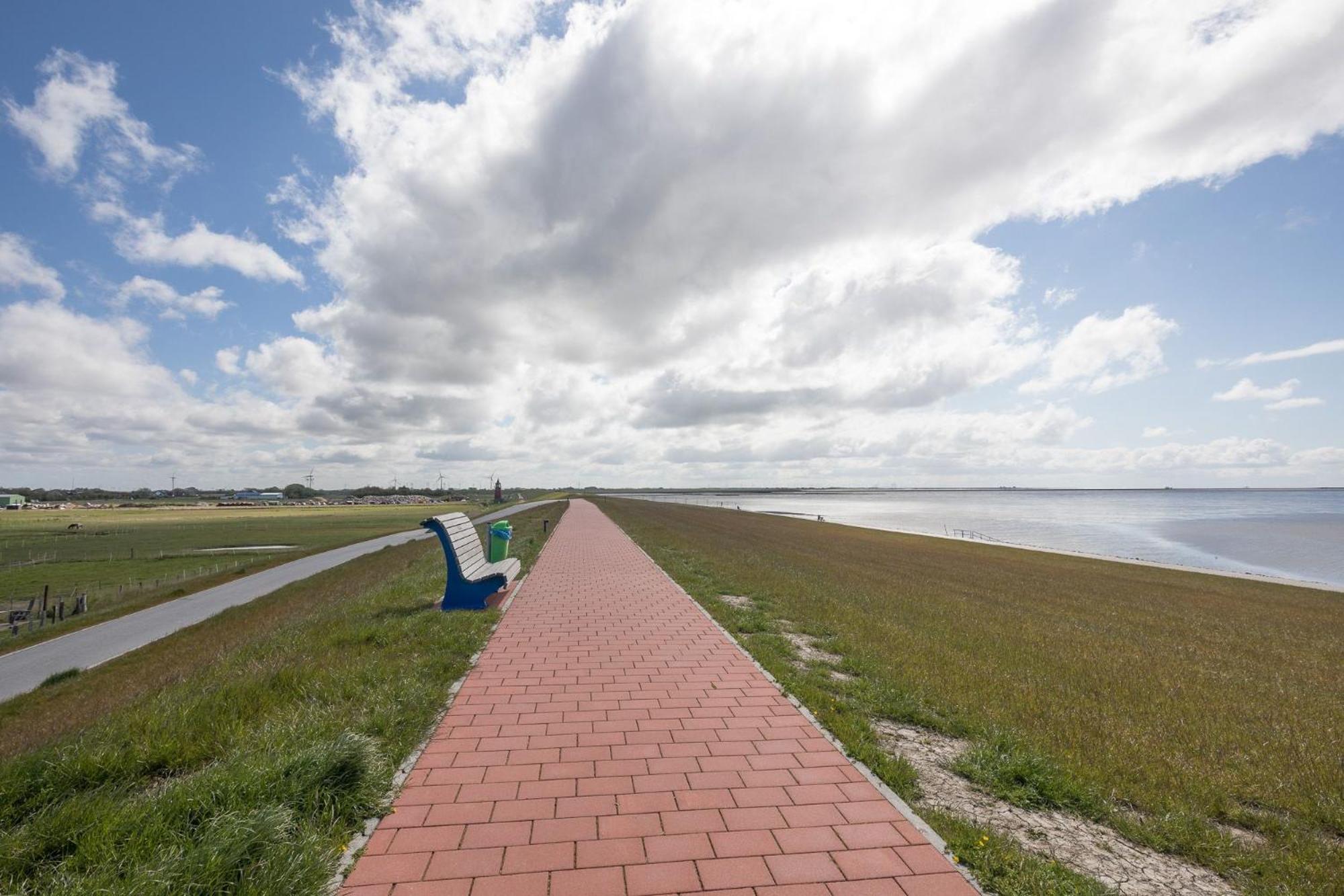 Direkt Am Deich - Ferienwohnung Oland Im Gaestehaus Am Badedeich Dagebüll Esterno foto